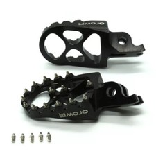 OPENED PACKAGE RETURN MOJO Honda Footpegs CNC Billet Aluminum | MOJO-HON-FP-BLK