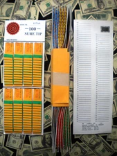 1 Dozen ~ 100 SURE TIP BOARDS {00 to 99} SPORT SCORES Pull Tab Jar Raffle Ticket