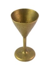 Unique Design Laiton Wisky / Vin ( Jaam ) Buvant Pot Vintage Shot Verre.