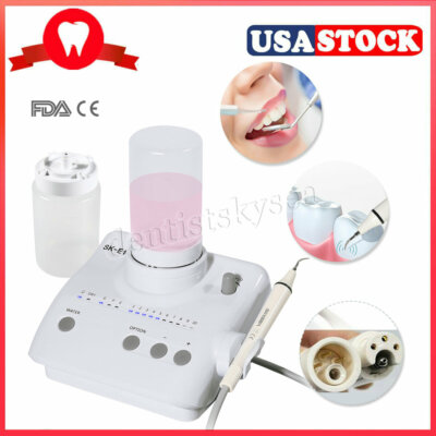 Dental Portable Ultrasonic Piezo Scaler 2Bottles Fit EMS Cavitron Woodpecker