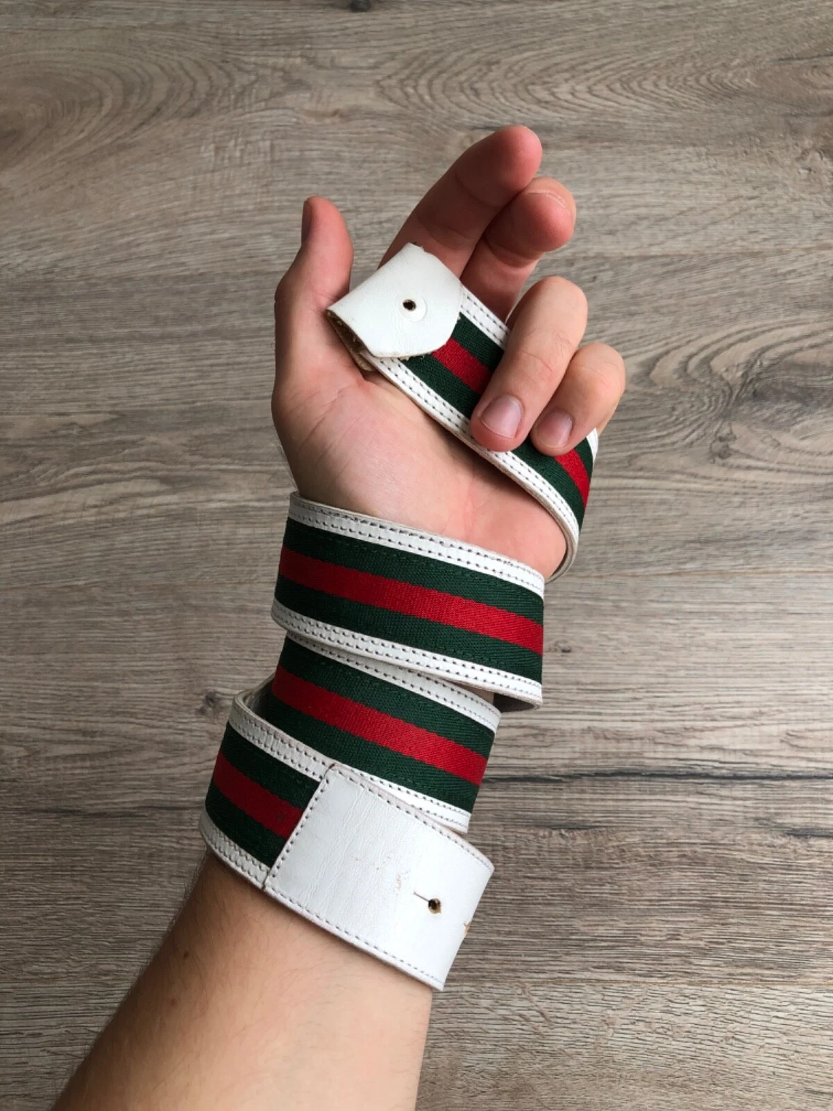 Ceinture homme en cuir GUCCI Made In Italy vintage
