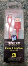 FUSEBOX Charge & Sync Cable Micro-USB ANDRIOD 4 FT. NEW 1311704FB2