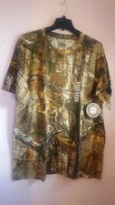 NEW 3XL Mens Realtree Xtra Camo Short Sleeve Tee Shirt Hunting Base Layer Big