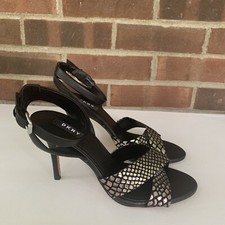 DKNY Womens High Heel Ankle Strap Sandals US 7 M NEW
