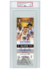 Stephen Curry Autographed 2016 Playoffs Round 2 Game 2 Ticket PSA 10 PSA/DNA 10