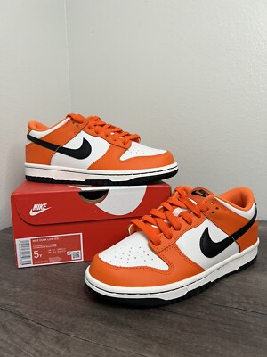 Nike Dunk Low GS Halloween Orange Black 5Y 6.5W DH9765-003