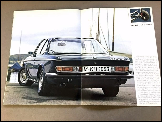 1973 BMW 3.0CS 24-page Vintage Car Sales Brochure Catalog Foto 4 de 4