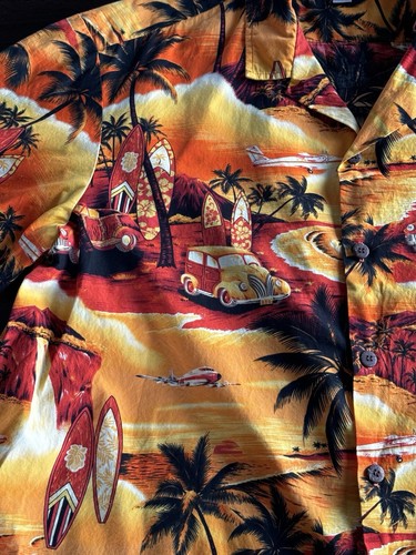 PARADISE BAY Mens Authentic Hawaiian Shirt - 3XL - Cotton- Made in Hawaii - Picture 4 of 13