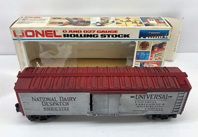 O Lionel Box Car Railroad Train #6-5702 National Dairy Despatch Reefer NDDX.
