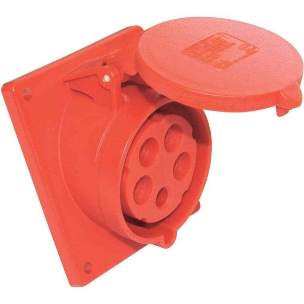 CEE Anbausteckdose Turbo Twist SchräG 400V 32A IP44 PCE 425-6TT-image