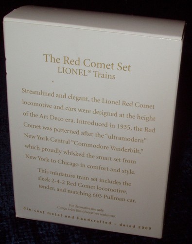 2009 Hallmark THE RED COMET Set of 3 Miniature Lionel Keepsake Ornaments - Picture 4 of 5