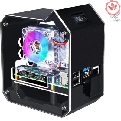 Raspberry Pi Tower NAS Kit with ICE Tower Cooler - Massive 2TB Storage - 1 Pack