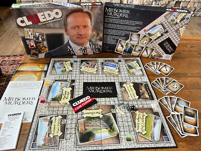 Cluedo Midsomer Murders Edition Board Game CLUE ITV British Mystery - Complete!