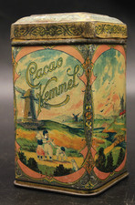 Alte Selten Blechdose Chocolade Cacao Kemmel Bourbourg Nord Um 1920
