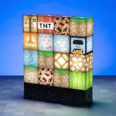 Minecraft Bausteine USB-Lampe Leuchte Block Building