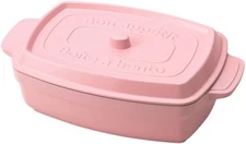 Takenaka Japan made Takenaka lunch box cocopot rectangle baby pink 600ml T 600ml