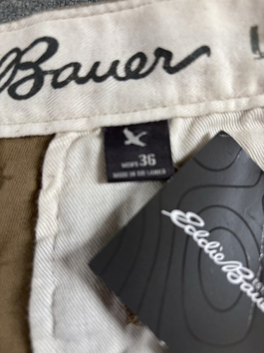 NWT Eddie Bauer Men 36x 11 Saddle Chino Shorts Legend Wash Original $40 ...