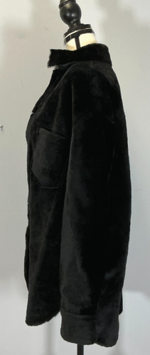 Marni Wendemantel Damen Größe 38 IT Schwarz Leder Lammfell Neu mit Etikett - Bild 5 von 12