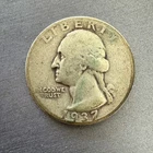 1937-d  SILVER WASHINGTON QUARTER