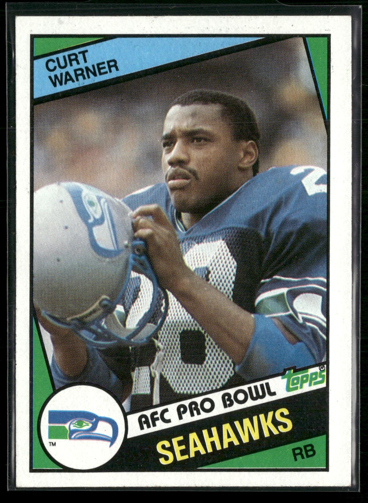 Curt Warner Rookie 1984 Topps #198 RC Seattle Seahawks 3