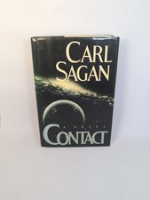 CONTACT by CARL SAGAN - 1985 1st Ed. / True 1st Printing HCDJ - TOP COPY