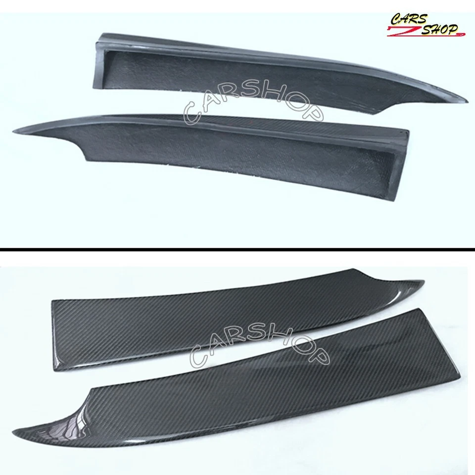 Parachoques trasero de fibra de carbono esquina divisor lateral para Benz W204 C300 C63 AMG 2008-11 Foto 4 de 4