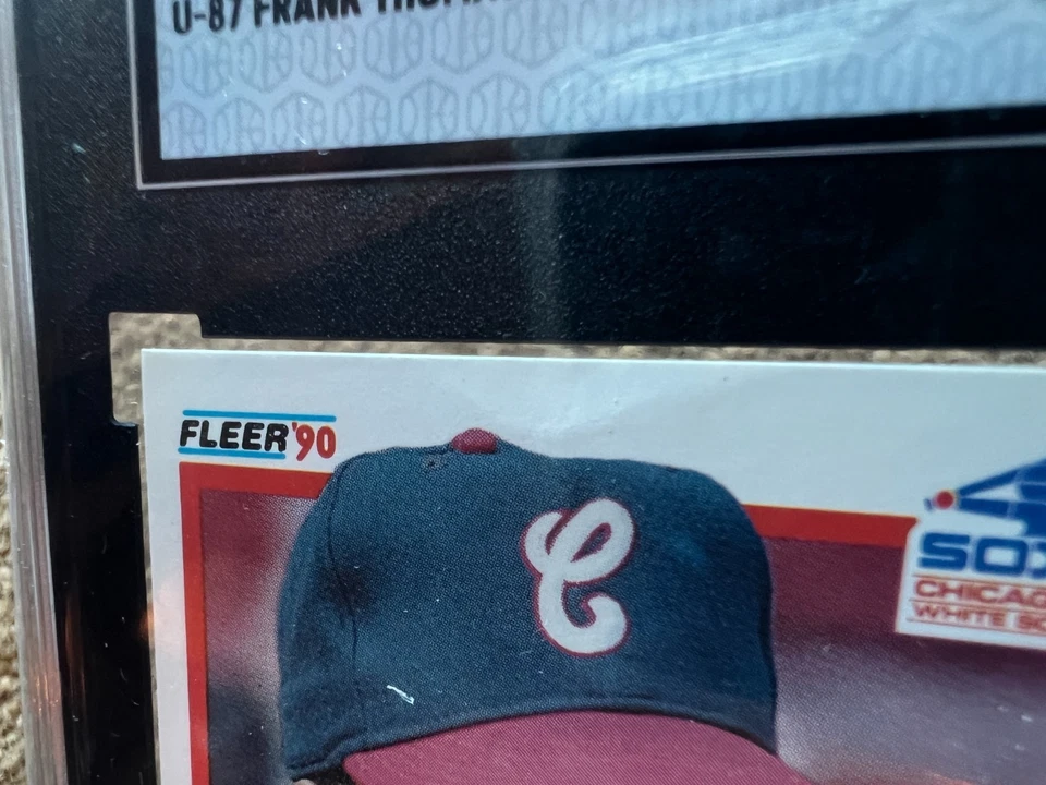 1990 Fleer Update #U-87 Frank Thomas Rookie SGC 4 - thumbprint damage from SGC! - Image 2 of 3