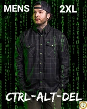 DIXXON Flannel CTRL-ALT-DEL Flannel Shirt -  Men's 2XL