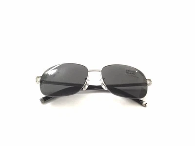 Gafas de sol Mont Blanc MB 523T plateadas 16A tamaño 58 mm marco nuevas auténticas - Imagen 1 de 4