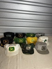 Vintage Trucker Hat lot 11 K Products Patch Made in USA 90s John Deere