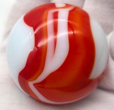 Antique Slag Glass Gear Shift Knob Akro Houze Red-orange White Video Antique Slag Glass Gear Shift Knob Akro Houze Red-orange White Video