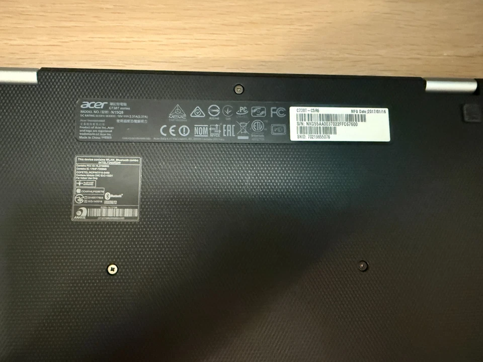 UPGRADED Acer Chromebook Spin R11 C738T - Intel Celeron N3160 - ChromeOS Flex - Image 3 of 4