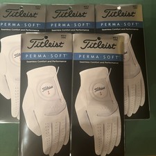 Titleist Perma Soft Gloves-Qty: 5-Golf Gloves Men  s Large Brand New-Free Ship
