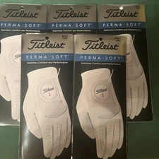 Titleist Perma Soft Gloves-Qty: 5-Golf Gloves Men’s Large Brand New-Free Ship