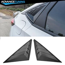 Fits 22-26 Honda Civic Hatchback IKON 2PCS Side Window Louvers ABS Matte Black
