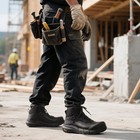 Men Waterproof Composite Toe Work Boots Lightweight Comfortable Safety Boots