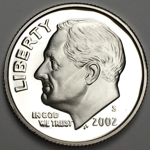 2002-S Silver Proof Dime - 90% Silver - (PR) KM#195b - D02SS