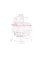 Dream On Me Lacy Portable 2-in-1 Bassinet  Cradle, Basket, Canopy Removable