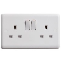 Deta Vimark Geschaltete Steckdose 2-Fach 13A DETVC1209S