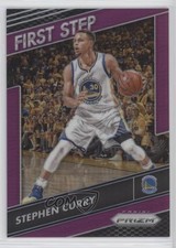 2016-17 Panini Prizm First Step Purple Prizm 18/75 Stephen Curry #4 d5c