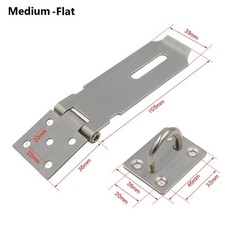 Stainless Steel Burglar-proof Padlock Hasp Gate Bolt Shed Latch Door Clasp Lock