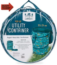 Life Is Better at the Campsite Pop-Up Utility Container - 18 X 24-Inch - a Compa