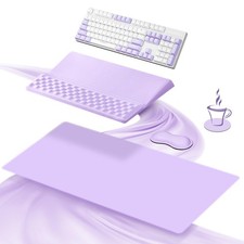 Ospelelf Keyboard Wrist Rest Stand Pad And Ergonomic Mouse Pad Set Large Memory
