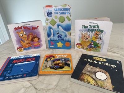 6 Board Books Arthur the Aardvark Blues Clues Sid Science Kid  Marc Brown