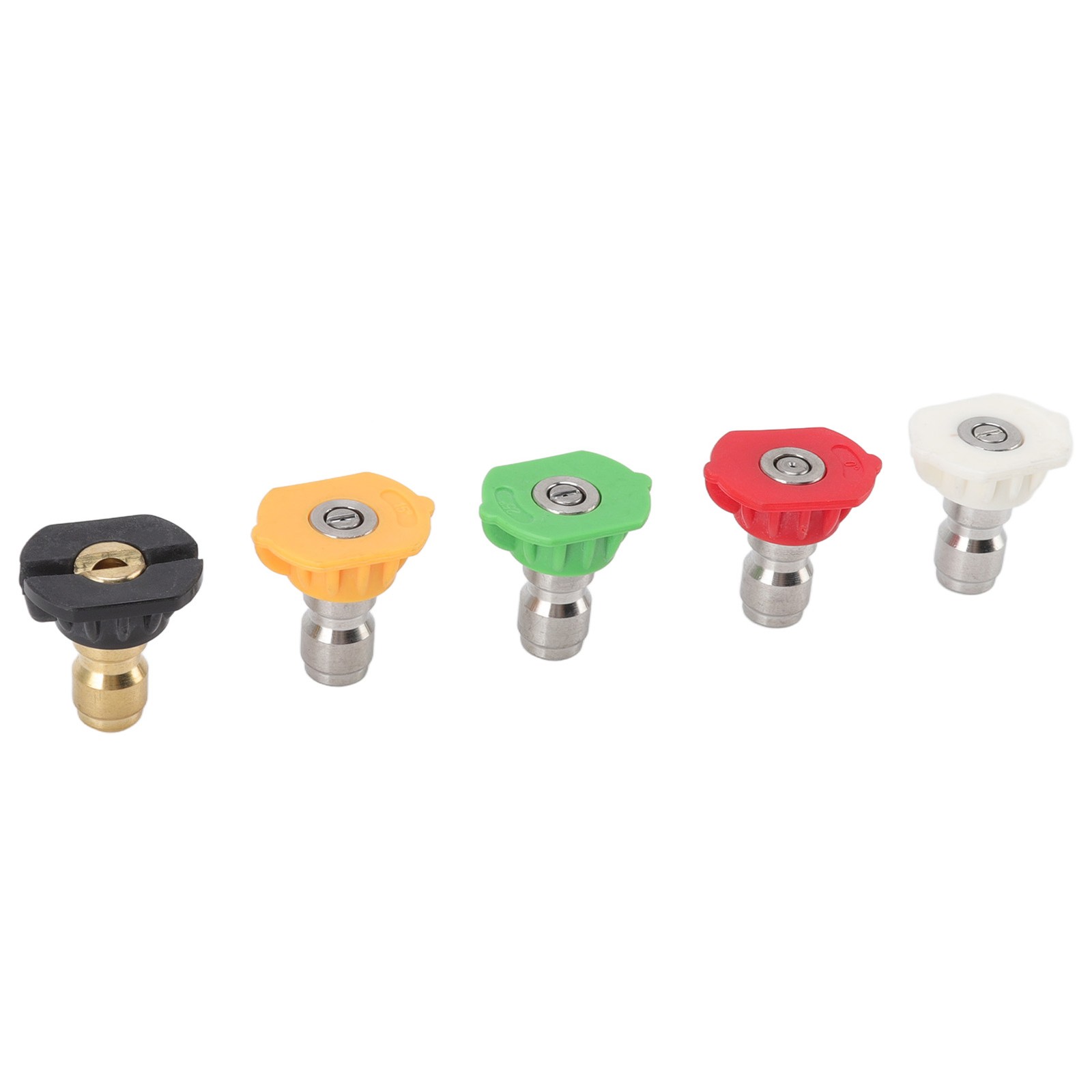 5PCS Pressure Washer Nozzle Big Fan Shape Power Washer Nozzle Tips Rinse Jet