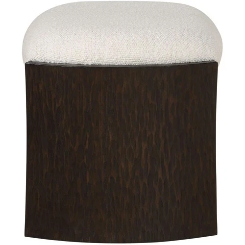 Uttermost 23921 Port Dark Walnut and White Bench - Picture 4 of 7