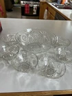 Vintage Anchor Hocking Star of David Serving/Salad Bowl W/6Ind Bowls EUC