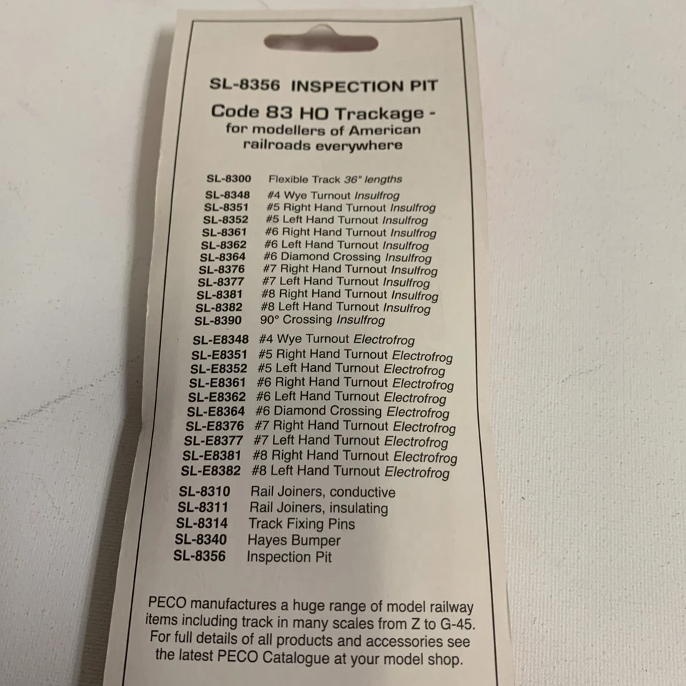 Peco escala HO, kit de pozo de inspección, #SL-8356 BNOS Foto 3 de 3