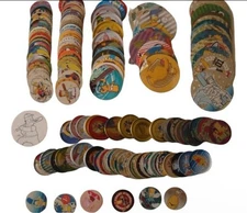 100 Simpsons Pogs – Assorted Designs – Great Condition