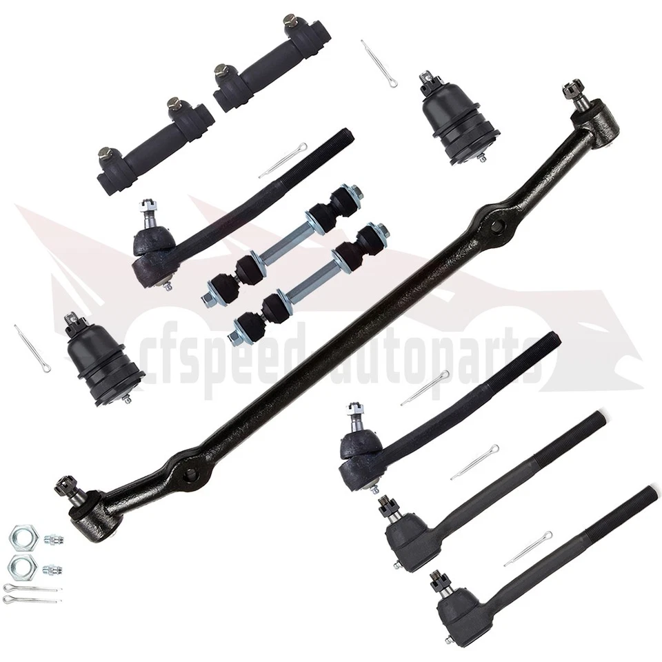11pcs Lower Ball Joints Steering Sway Bar Tie Rod For 1978-1989 Buick Electra - Image 3 of 3